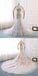 Gorgeous Off Shoulder Mermaid Backless Sweet Heart Lace Beautiful Tulle Long Wedding Dresses, FC1302