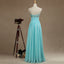Sleeveless Bridesmaid Dress, A-Line Chiffon Bridesmaid Dress, Sweet Heart Bridesmaid Dress, LB0378