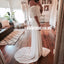 Off Shoulder Chiffon Cheap Bridal Dress, Gorgeous Lace Sheath Bridal Dress, LB0796