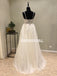 New Arrival Lace V-Neck Wedding Dresses, A-Line Backless Applique Wedding Dresses, KX1086