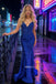 Gorgeous Mermaid Sparkle Beaded Backless Long Prom Dresses, OB110