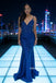 Gorgeous Mermaid Sparkle Beaded Backless Long Prom Dresses, OB110