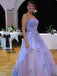A-line Tulle Lace Straight Neckline Wedding Dress, Beach Wedding Dress, FC000001