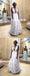 Deep V-Neck Lace Backless Sexy A-Line Sleeveless Tulle Wedding Dresses, KX1121