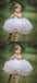 Spaghetti Straps Organza Flower Girl Dresses, Applique Popular Little Girl Dresses, KX1208