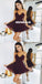 Sexy Backless Chiffon Homecoming Dresses, Spaghetti Straps Mini Homecoming Dresses, KX1415