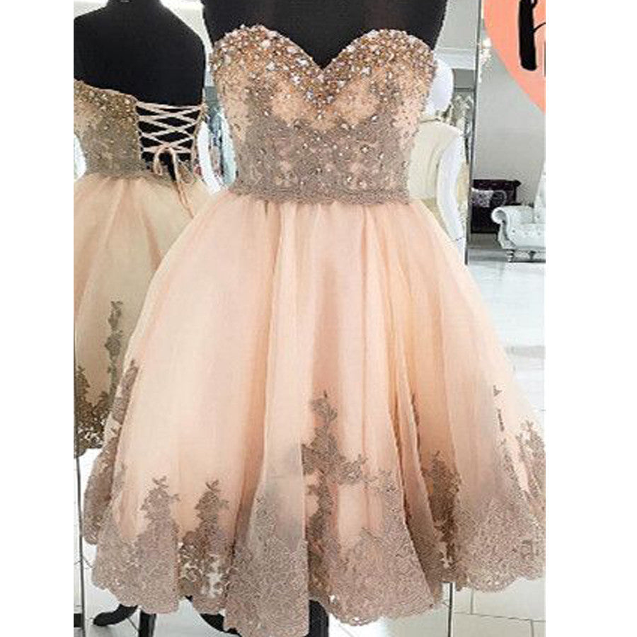 Sparkle strapless sweetheart gorgeous tight freshman casual junior homecoming prom dresses, BD00142