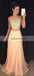 Sleeveless Prom Dress, Beaded Chiffon Prom Dress, A-Line Prom Dress, KX158