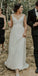 Elegant A-line Chiffon Backless Simple Wedding Dresses, FC1695