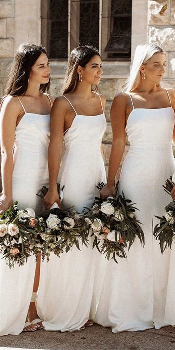 A-Line Halter Floor-Length Soft Cheap New Modest Fall Affordable Bride –  SposaBridal