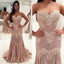 Charming Sweet Heart Lace Prom Dress, Mermaid Applique Backless Prom Dress, KX171