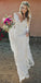 Honest A-Line Long Sleeve Lace Backless Wedding Dresses, FC1735