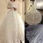 Stunning Long Sleeve Unique Design Ball Gown Lace Wedding Dresses, WD0179