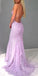 New Arrival Mermaid Tulle Backless Applique Prom Dresses, FC1859