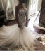Mermaid Sweet heart Lace Sexy Wedding Dresses, Spaghetti Strap Backless Charming Wedding Dresses, 220019