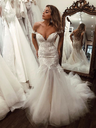 Gorgeous Sweetheart Lace Mermaid Backless Wedding Dress, FC1908 – OkBridal