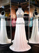 Open-Back Sleeveless Prom Dress, Beaded Sexy Sequin Prom Dress, Mermaid Chiffon Prom Dress, KX194