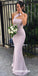 Mermaid One-Shoulder Backless Sexy Long Bridesmaid Dress, FC2035