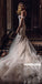 Charming Off Shoulder Tulle Mermaid Backless Lace Wedding Dresses, FC2067
