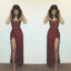 Rush Red Long Evening Prom dresses, Sexy Slit prom dresses, Mermaid Prom Dress, 2017 Prom Dress, dresses for prom, 17019