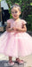 Cap Sleeve Beaded Tulle A-line Flower Girl Dress, FC2105