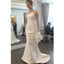 Charming Satin Wedding Dress, Simple Design Backless Mermaid Wedding Dress, KX210