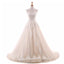 Lace Wedding Dress,A Line Backless Appliques Wedding Dress,Floor-Length Tulle Wedding Dress,220059