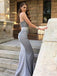 Sweet Heart Beaded Mermaid Bridesmaid Dress, Gorgeous Jersey Backless Bridesmaid Dresses, KX239
