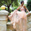 Organza Sleeveless Prom Dress, Applique Floor-Length Prom Dress, KX240