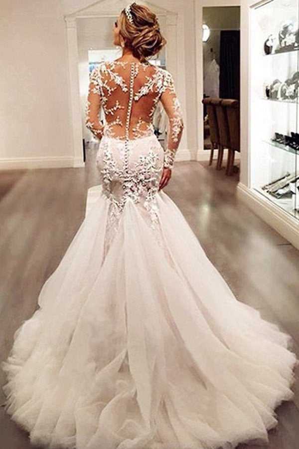 Top 10 Mermaid Wedding Dresses with Sleeves