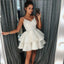 Spaghetti Straps A-line Lace Elegant Homecoming Dress, FC2566