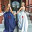 Charming A-Line Satin Prom Dress, Beaded Top V-Back Prom Dress, KX273