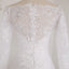 Lace Wedding Dress, Off Shoulder Long Sleeve Bridal Dress, Applique Sequin Wedding Dress, LB0283