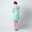 Short Sleeveless Mint Green Bridesmaid Dress, Chiffon Wedding Party Dress, LB0285