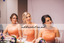 Coral Lace Top Sleeveless Bridesmaid Dress, Charming Chiffon Bridesmaid Dress, KX289