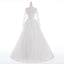 Long Wedding Dress, Long Sleeve Wedding Dress, Tulle  Wedding Dress, Applique Bridal Dress, Sequin Wedding Dress, Lace Honest Wedding Dress, LB0303