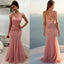One Shoulder Tulle Prom Dress, Beaded Prom Dress, Mermaid Prom Dress, KX328