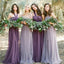 Convertible Mismatched Tulle Long Wedding Party Dresses Cheap Charming Bridesmaid Dresses, WG34
