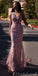 Charming One Shoulder Mermaid Sequin Backless Sparly Prom Dress, FC3834