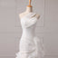 Organza Wedding Dress, Mermaid One-Shoulder Wedding Dress, Pleated Wedding Dress, LB0410