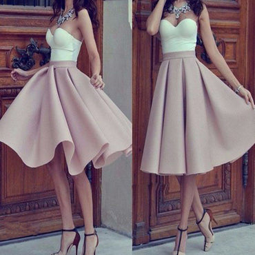 Strapless sweetheart mismatched sparkly mini cute for teens cocktail homecoming prom gowns dress,BD0082