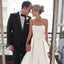 Satin Wedding Dress, A-Line Sweet Heart Wedding Dress, Backless Wedding Dress, LB0440