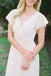 Long Bridesmaid Dress, V-Neck Bridesmaid Dress, Chiffon Bridesmaid Dress, Dress for Wedding, Simple Design Bridesmaid Dress, Floor-Length Bridesmaid Dress, LB0441