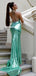 Sparkle Mermaid V-neck Sequin backless Long Prom Dresses, FC4545