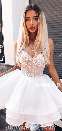 sparkly strapless mini cute off shoulder unique homecoming prom dress,BD0004