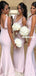 Gorgeous Mermaid Mismatched Lace Appliques Bridesmaid Dress, FC5042