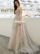 Honest Straight Neckline A-line Lace Appliques Prom Dress , FC5292