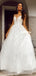 Elegant Ivory Lace A-line Backless Long Prom Dresses, FC5812