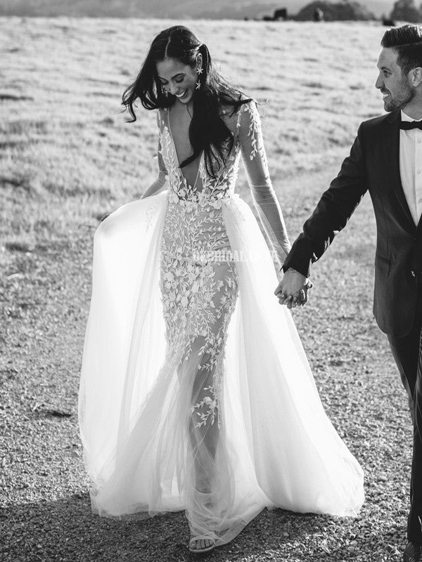 fitted lace wedding dress Mermaid Lace White Wedding Dresses Spaghetti Straps Champagne / 12 fitted lace wedding dress Mermaid Lace White Wedding Dresses Spaghetti Straps Champagne / 12