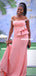 Elegant Mermaid Cap Sleeve Soft Satin Long Bridesmaid Dress, FC5927